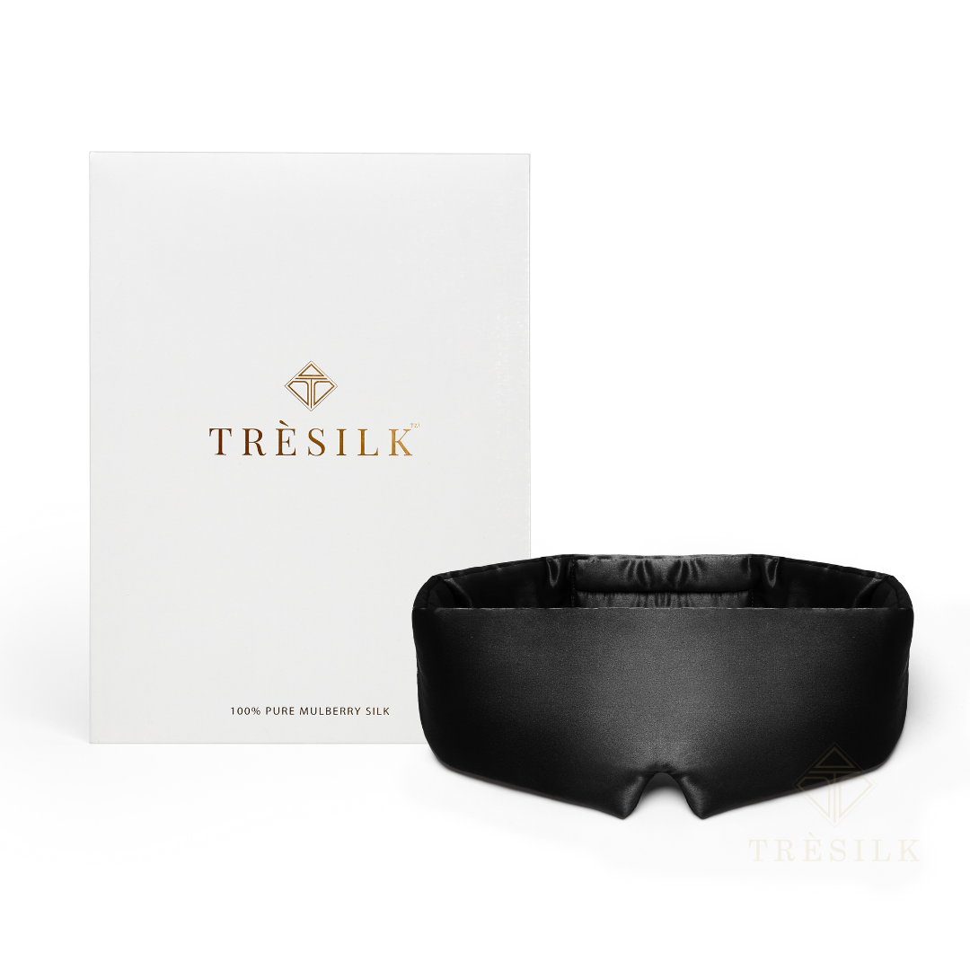 22 Momme Mulberry Silk Luxury Eye Mask with Adjustable Strap